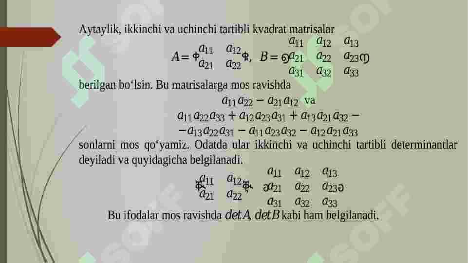 Determinantlar 3