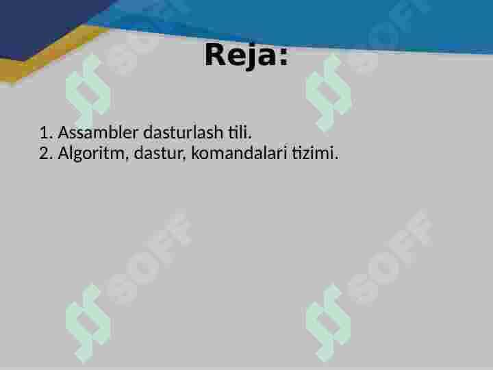 Dasturlash tillari 2