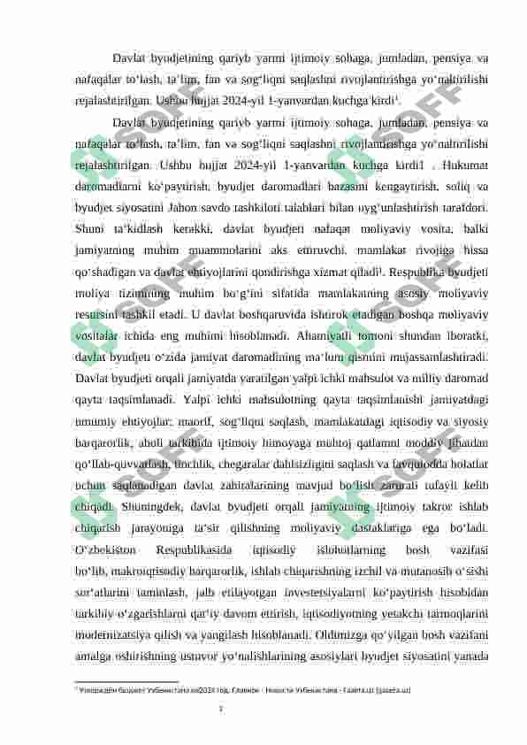 Davlat byudjeti tarkibi va uni takomillashtirish yo‘llari 4