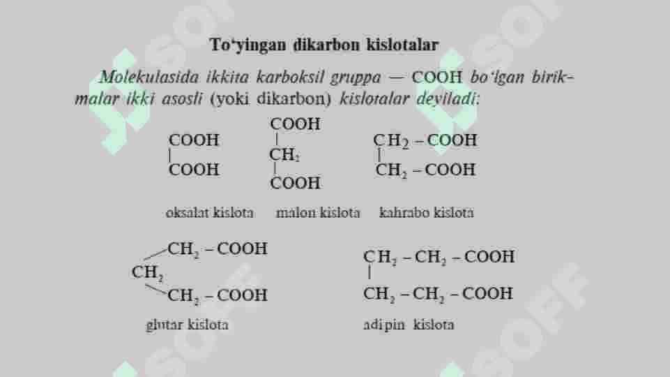 Dikarbon kislotalar 2