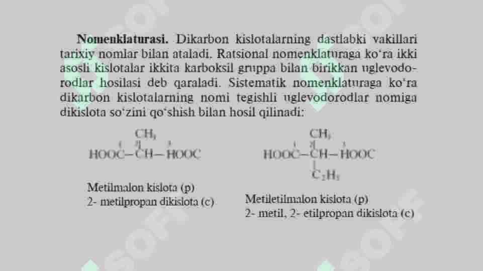 Dikarbon kislotalar 3