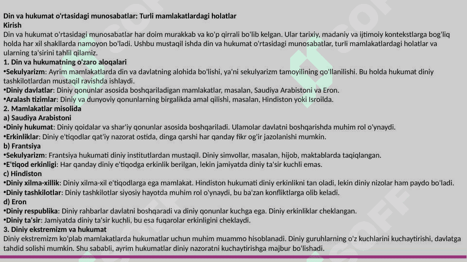 Din va hurfikrlilik 2