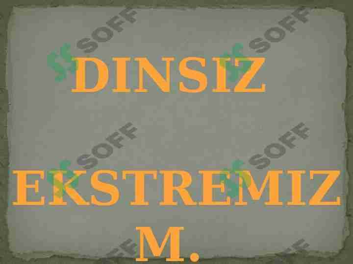 Diniy ekstremizm g`oyalari 1