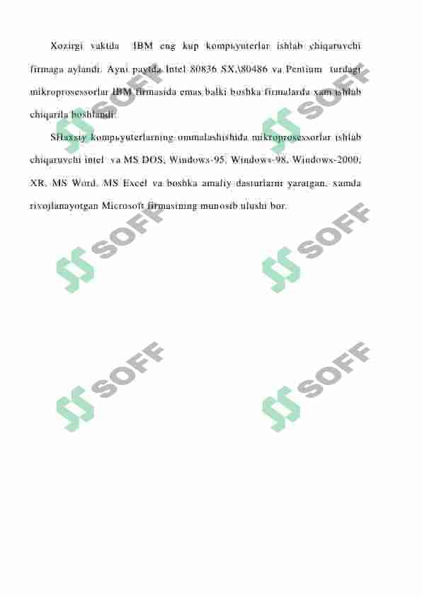 Zamonaviy кompyuterlarning tashqi va ichki qurilmalari 6