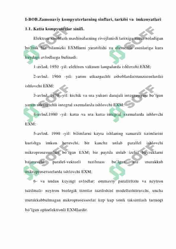 Zamonaviy кompyuterlarning tashqi va ichki qurilmalari 7
