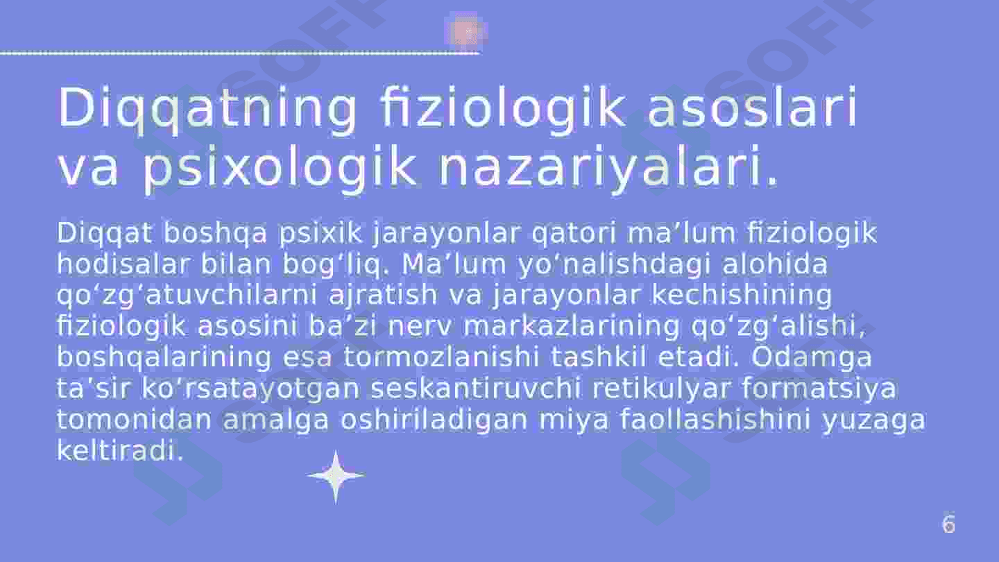 Diqqat va sezgi 6