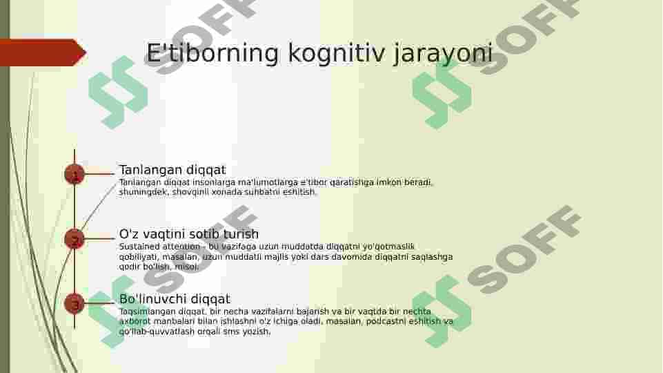 Diqqatni tushunish.Neyrofiziologik fondlar 4