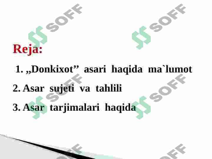 Donkixot asari haqida 2