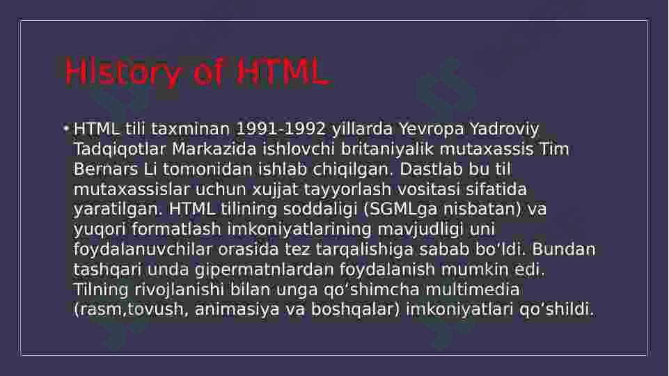 Razmetka yozuvlari: HTml, xml, Marc formatlari 3