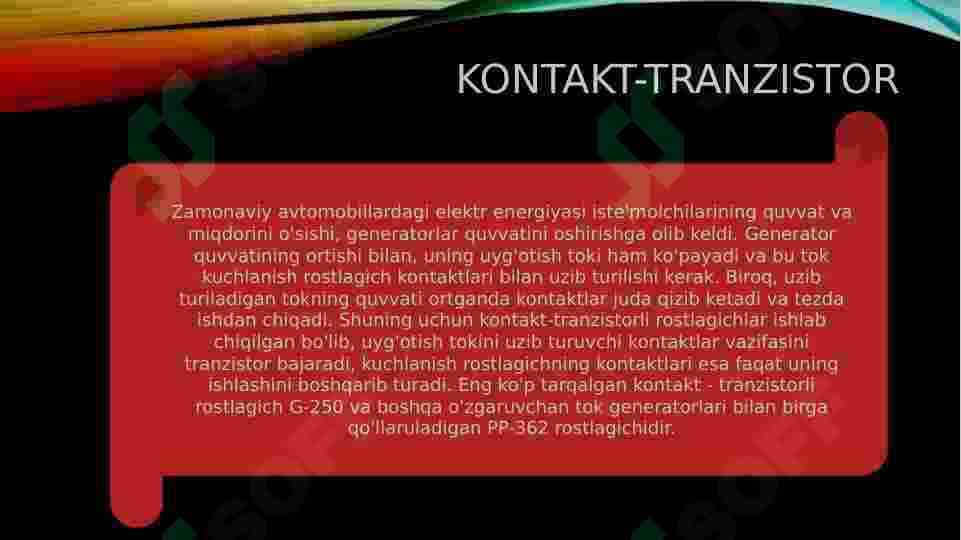 Tristorli kontaktlar 3