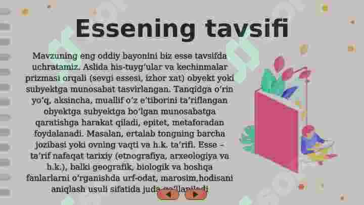 Insho turlari Esse turlari 8
