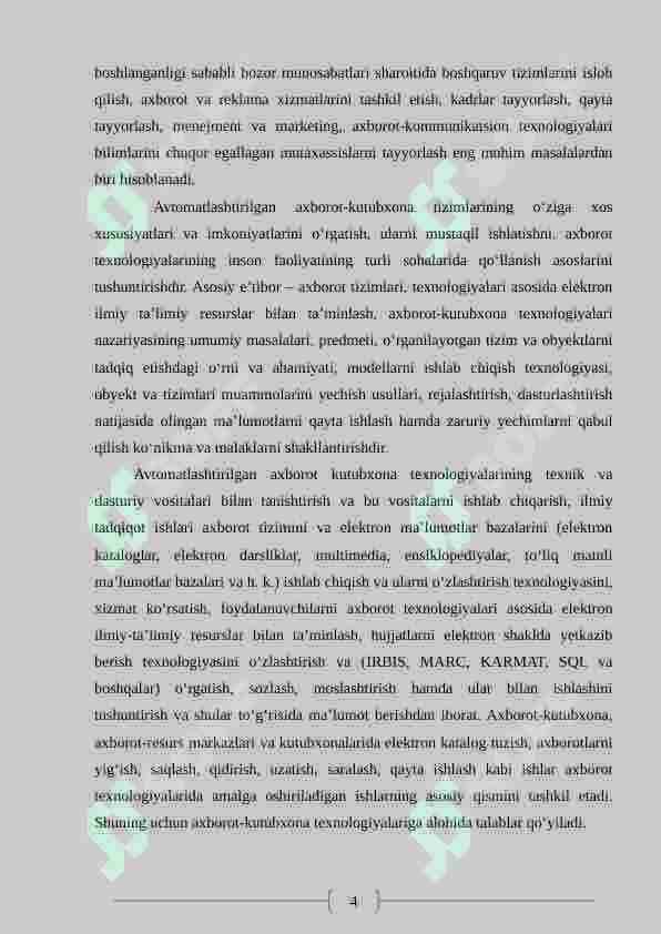 Kutubxonashunoslikda bibliografik obzorlar 4