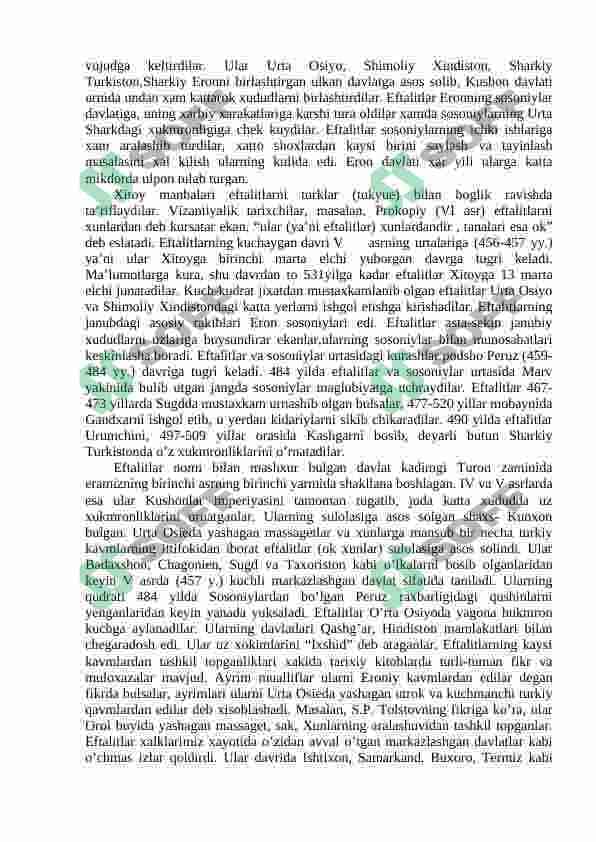 Eftaliylar davlatida ijtimoiy-iqtisodiy tuzumi 2