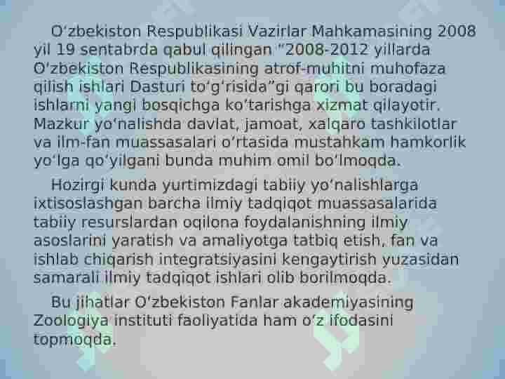 Ekologik barqarorlik 6