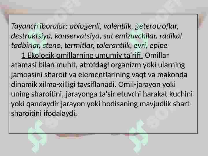 Ekologik omillar 3