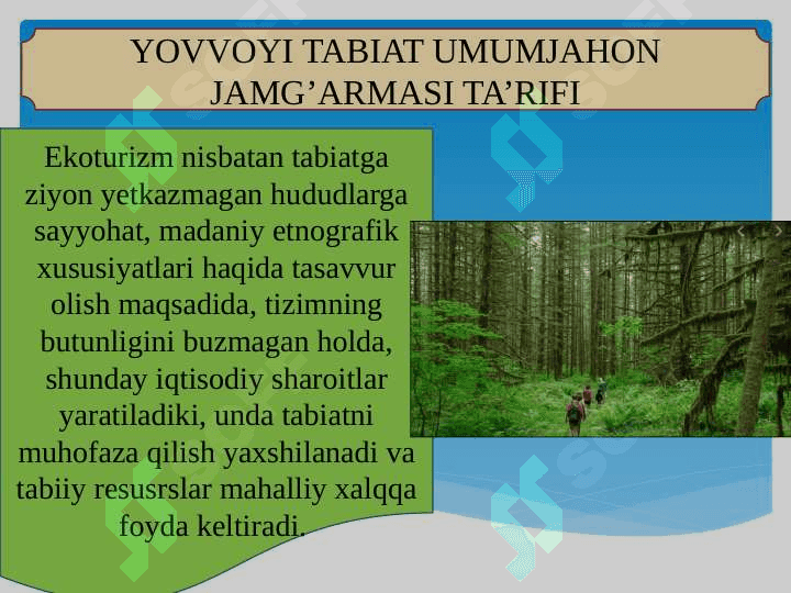 EKOLOGIK TURIZM 5