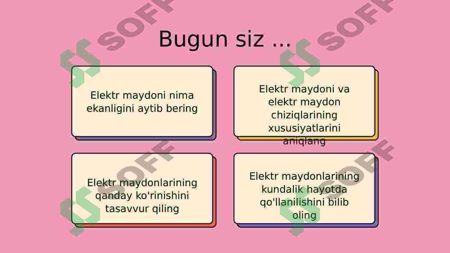 Elektr maydonlari nima? 4