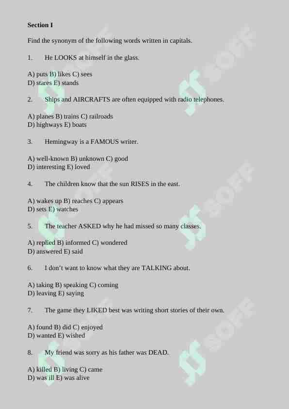 english 5000 test