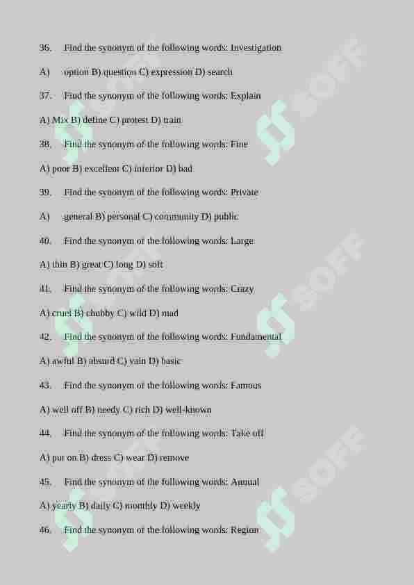 english 5000 test 5