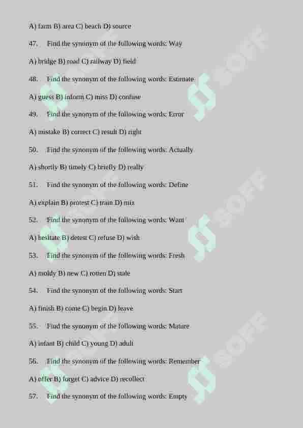 english 5000 test 6