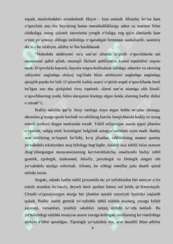 Epik asarlarni  oʻrganishda texnik vositalardan foydalanish 8