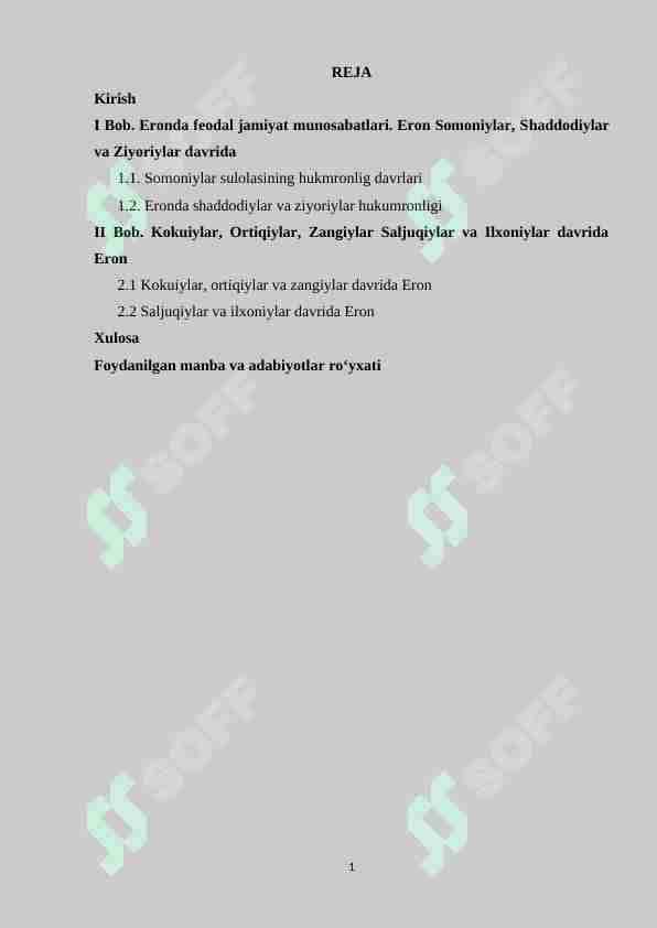 eron tarixi kurs ishi