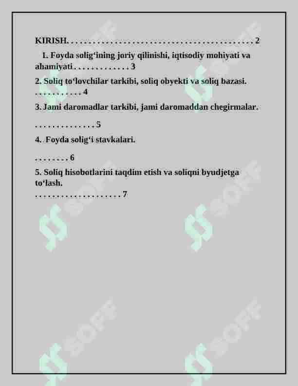 FOYDA SOLIG'I 2