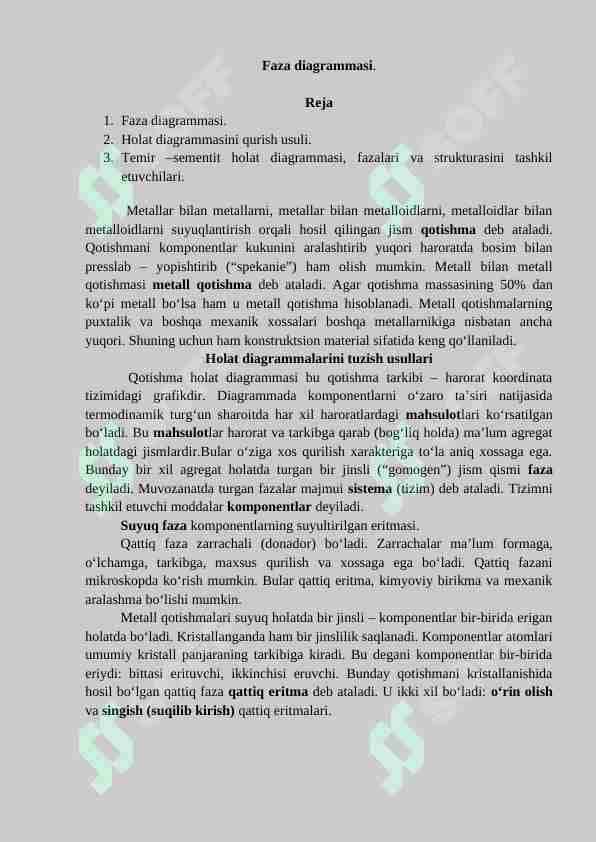 Faza diagrammasi