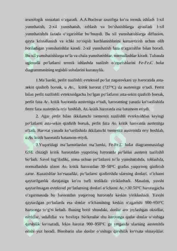 Faza o‘zgarishlari. 3