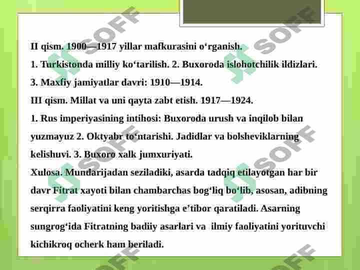 Fitratning hayoti va ijodi 8