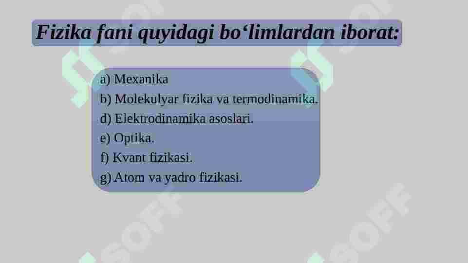 Fizika faniga kirish 3