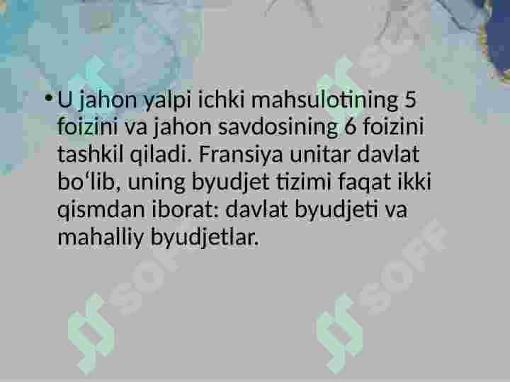 Fransiya iqtisodiyoti 4
