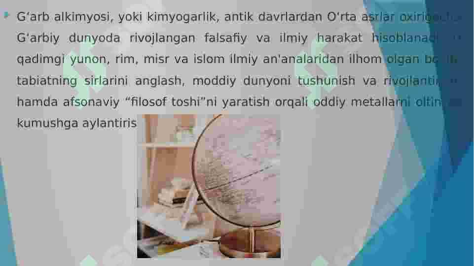Gʻarb al kimyosi 4