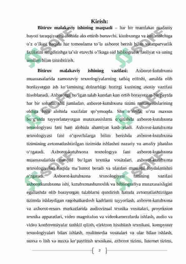 Davriy nashrlarning turlari va ularni kataloglashtirish 2