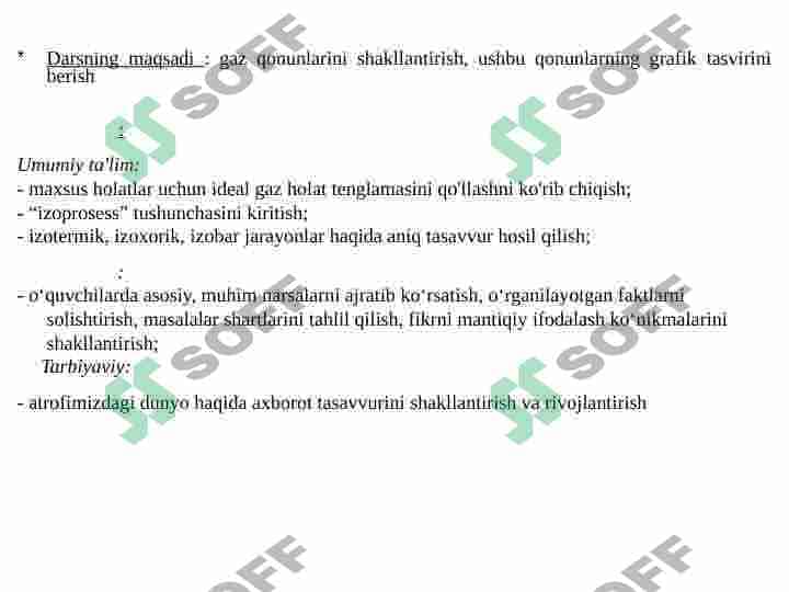 Gaz qonunlari 2