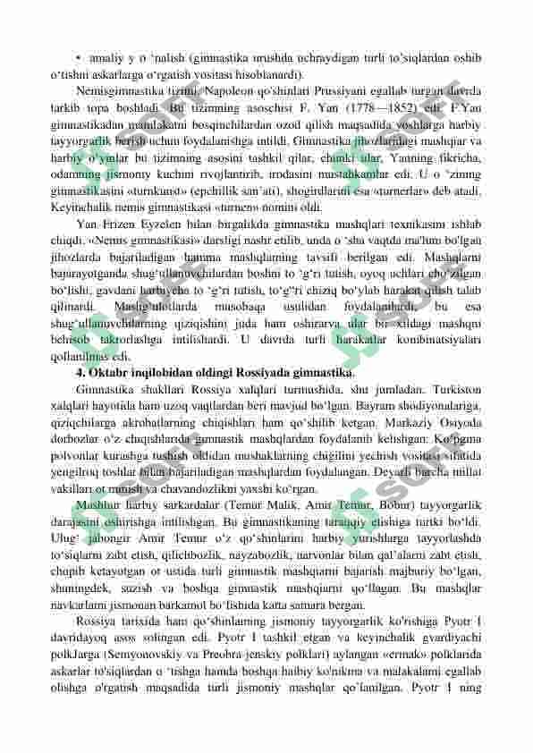 Gimnastikaning qisqacha tarixi | jismoniy tarbiya 3