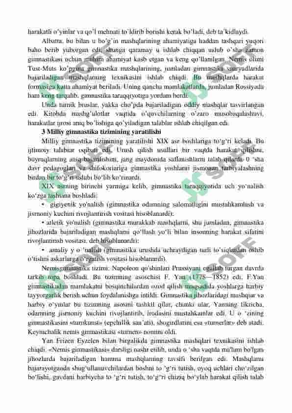 Gimnastikaning qisqacha tarixi | jismoniy tarbiya 7