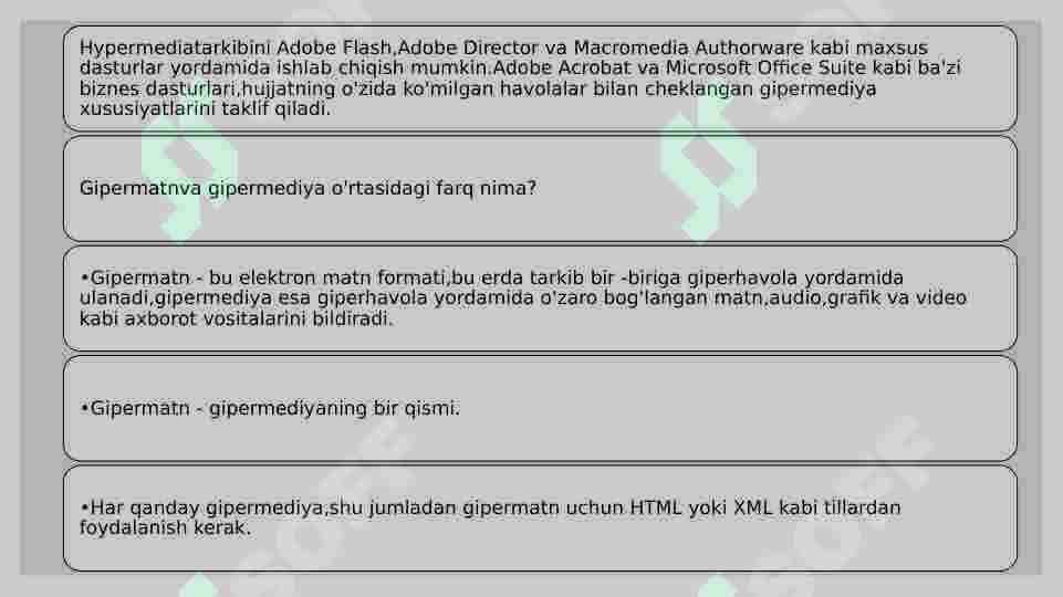 GIPERMEDIA VA DASTURIY KOD ATAMALARIGA TA’RIF 2