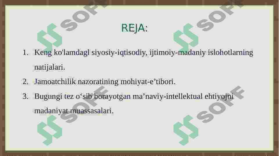 Ijtimoiy-madaniy faoliyat va jamoatchilik nazorati 2