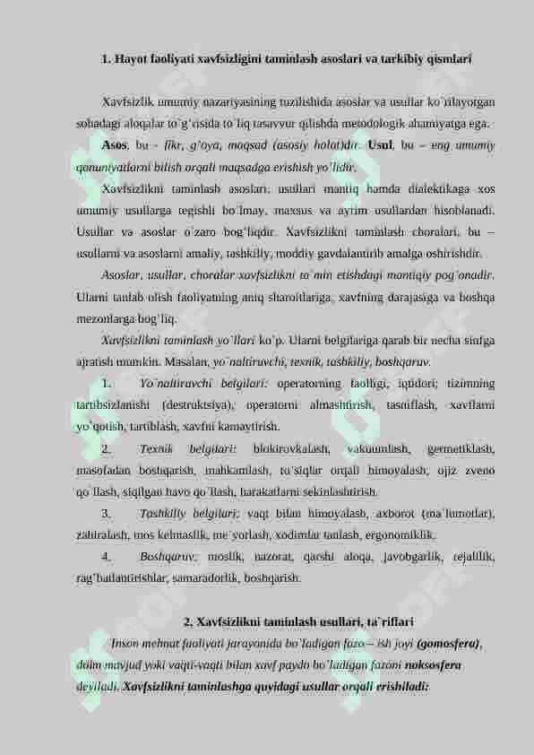 Xavflarni kvantifikatsiyalashni sonli, balli va boshqa uslublarini tahlil qilish 2