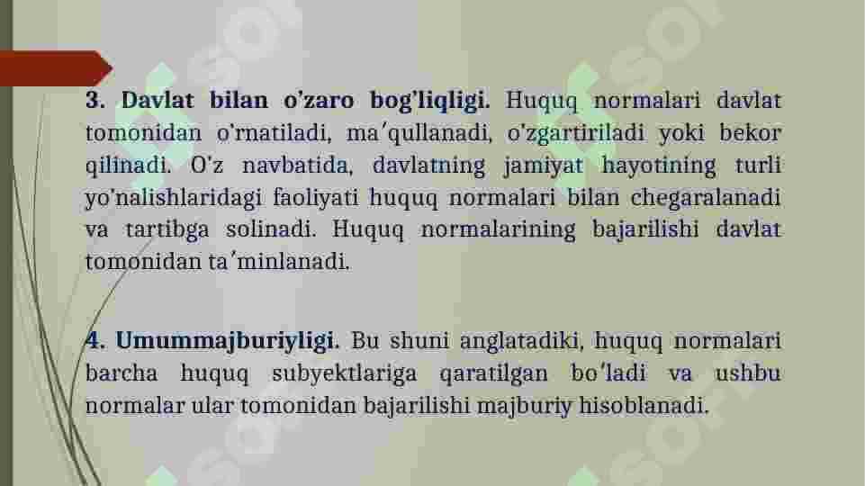 HUQUQ NORMALARI 5
