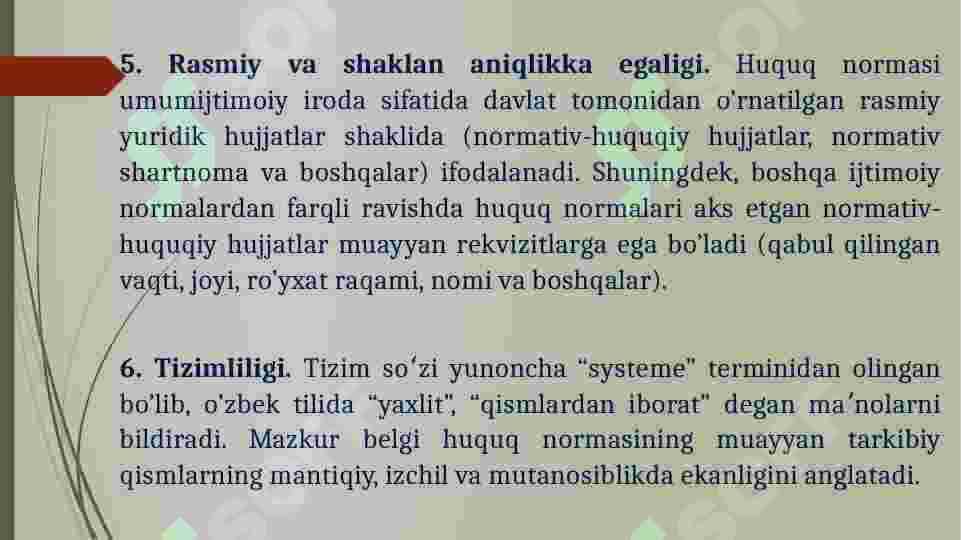 HUQUQ NORMALARI 6