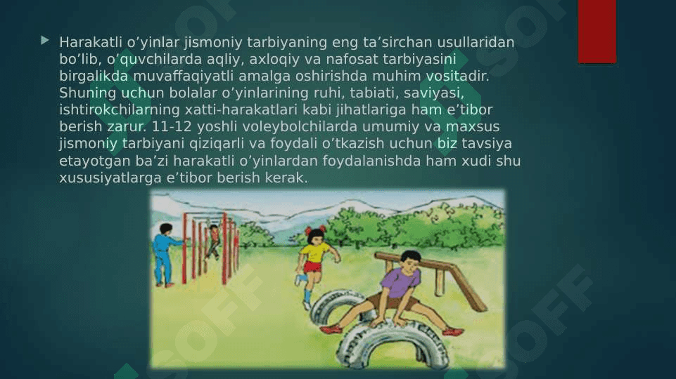 Harakatli o’yinlar 3