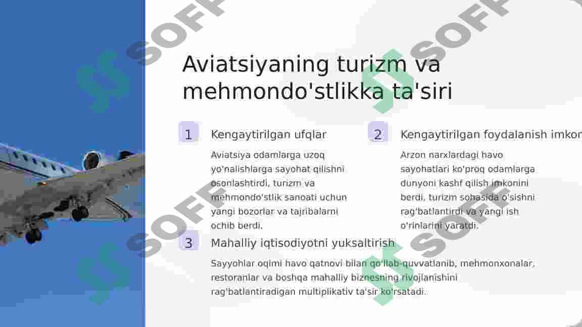 Havo yo‘llari va uning iqtisodiyotni rivojlantirishdagi ahamiyatini o‘rganish 4