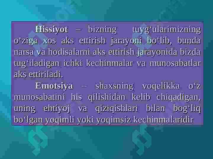 HISSIYOT 3