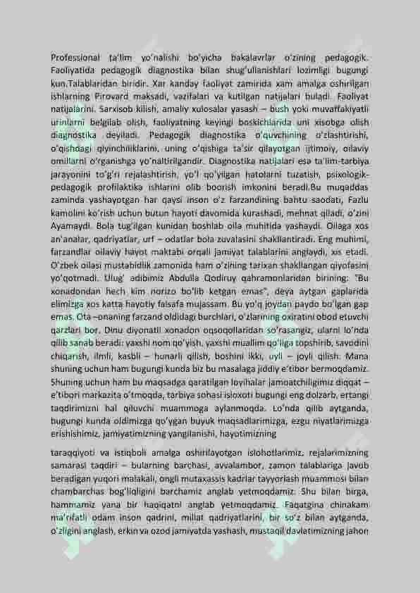 Pedagogik diagnostika 2