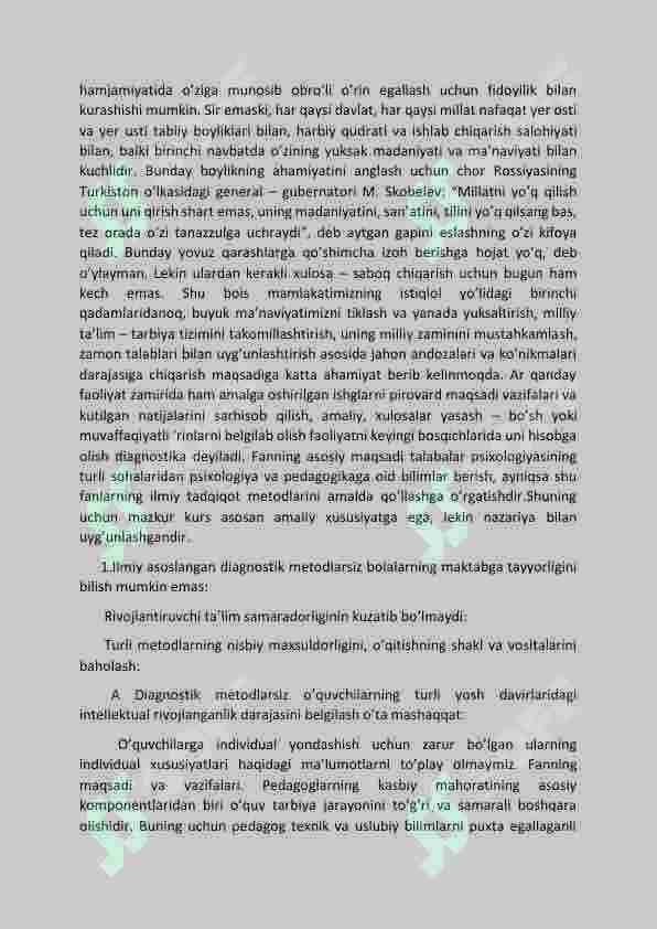 Pedagogik diagnostika 3