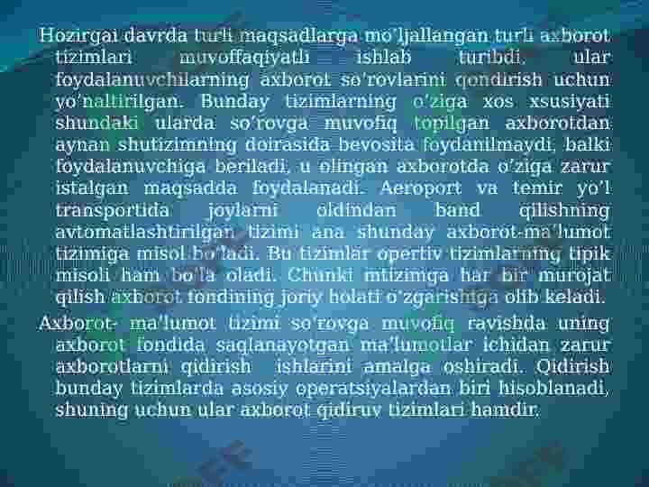 IQTISODIYOTDA AVTOMATLASHTIRILGAN AXBOROT TIZIMLARI 8