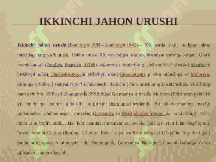 IKKINCHI JAXON URUSH 2