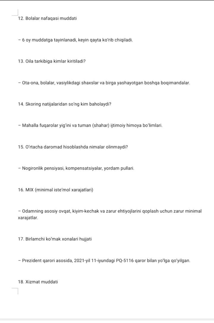 Argos test Ijtimoiy ximoya xodimi 2
